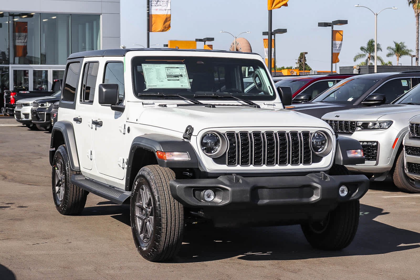 New 2027 Bright White Clear-Coat Paint Jeep Sport S image 3