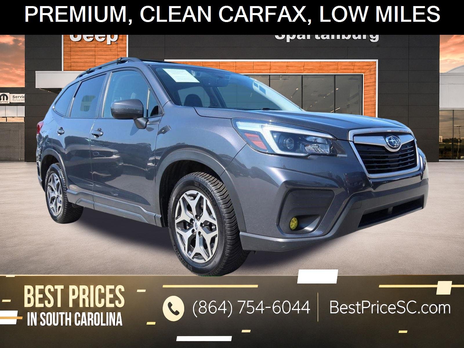 Used 2021 Magnetite Gray Metallic Subaru Premium image 1