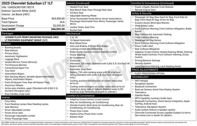 Used 2025 Summit White Chevrolet LT image 34