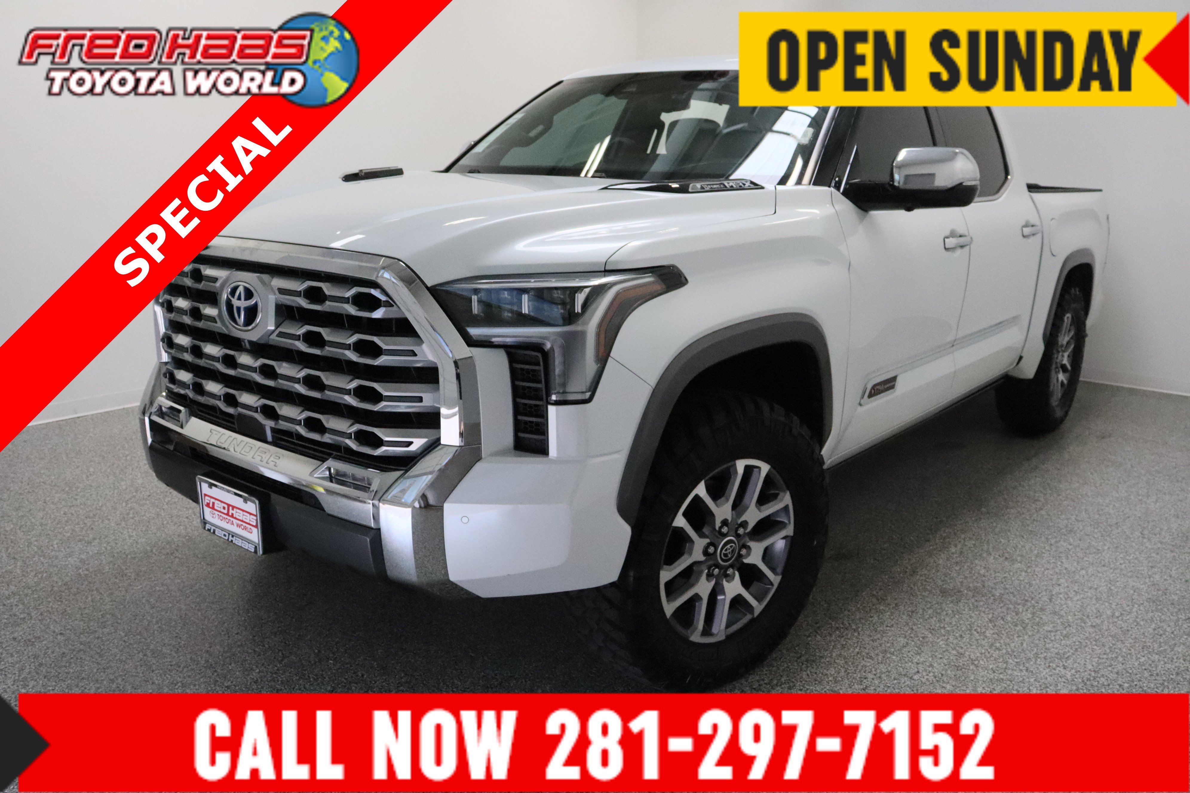 Used 2023 Wind Chill Pearl Toyota 1794 Edition Hybrid 3.4T image 1
