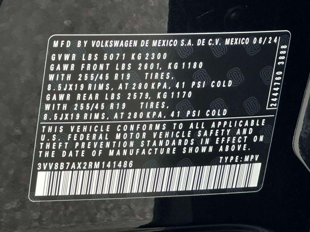 Certified Used 2024 Black Volkswagen 2.0T SE R-Line Black image 18