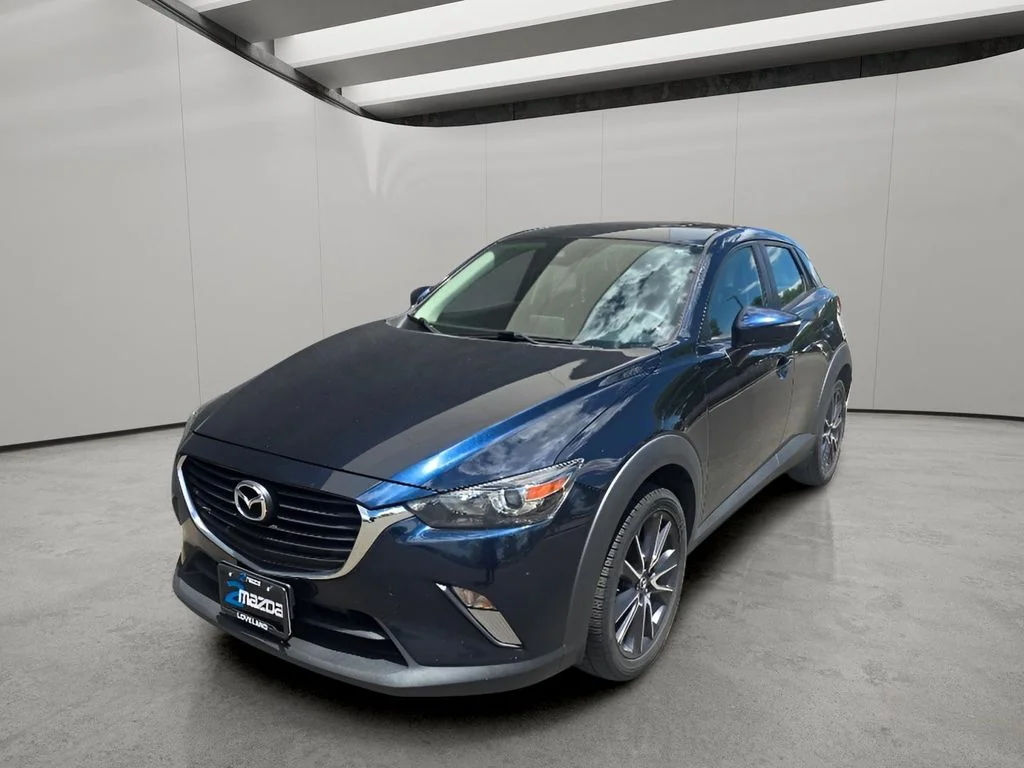 Used 2018 Deep Crystal Blue Mica Mazda Touring image 2