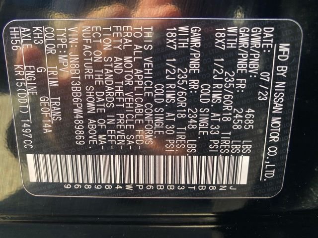 Certified Used 2023 Black Nissan SV image 49