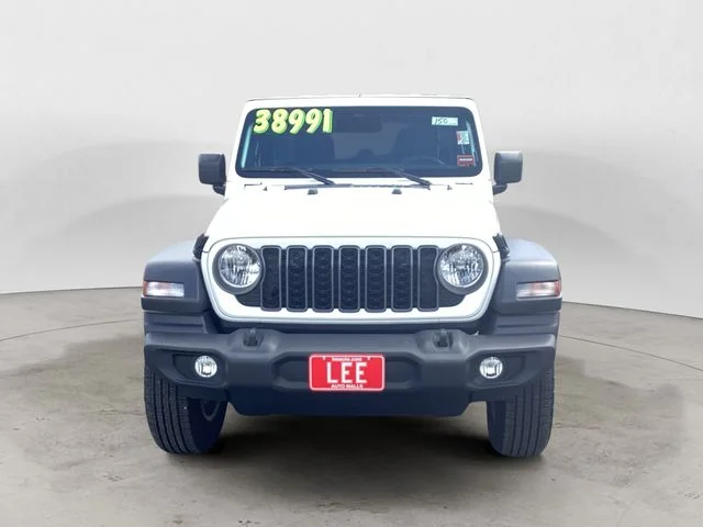 Certified Used 2025 Bright White Clearcoat Jeep Sport S image 8