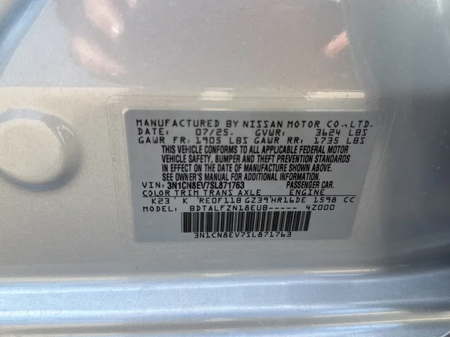 Certified Used 2025 Silver Nissan 1.6 SV image 16