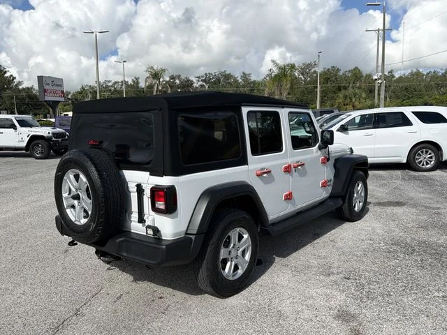 Used 2020 White Jeep Unlimited Sport S image 4