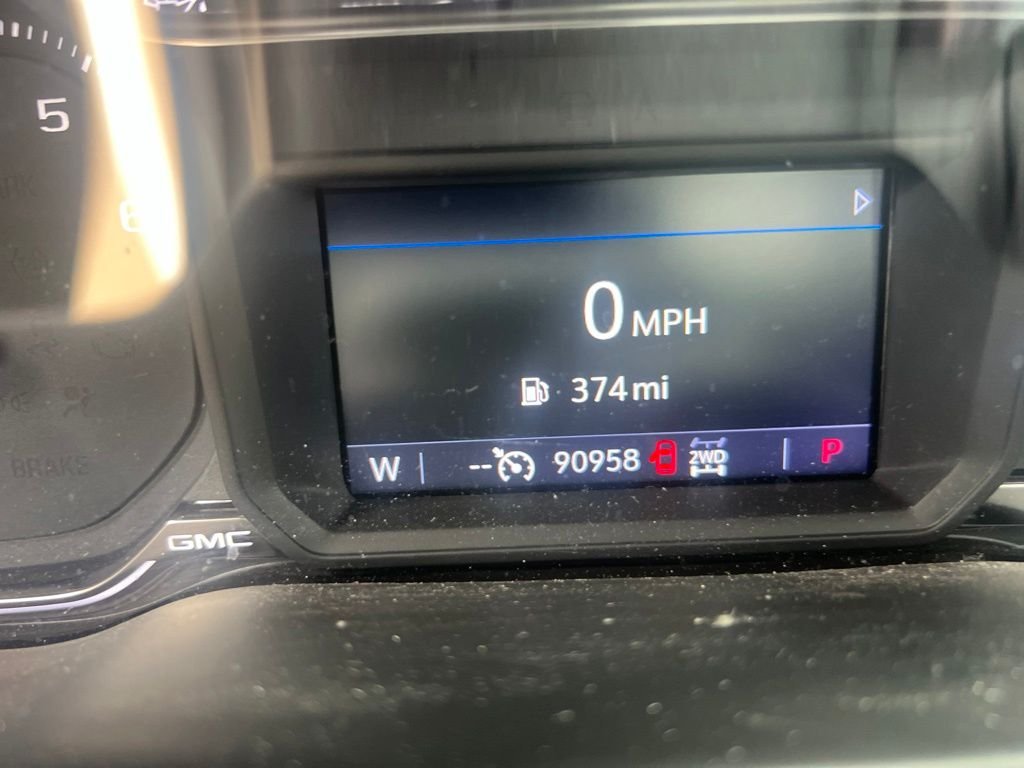 Used 2021 Pacific Blue Metallic GMC SLT image 1