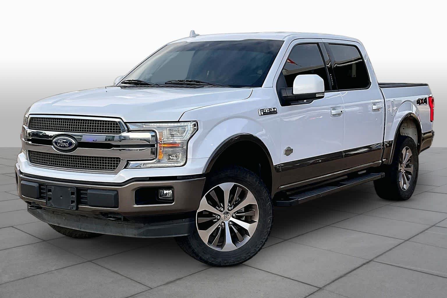 Used 2020 Oxford White/Stone Gray Ford King Ranch image 2