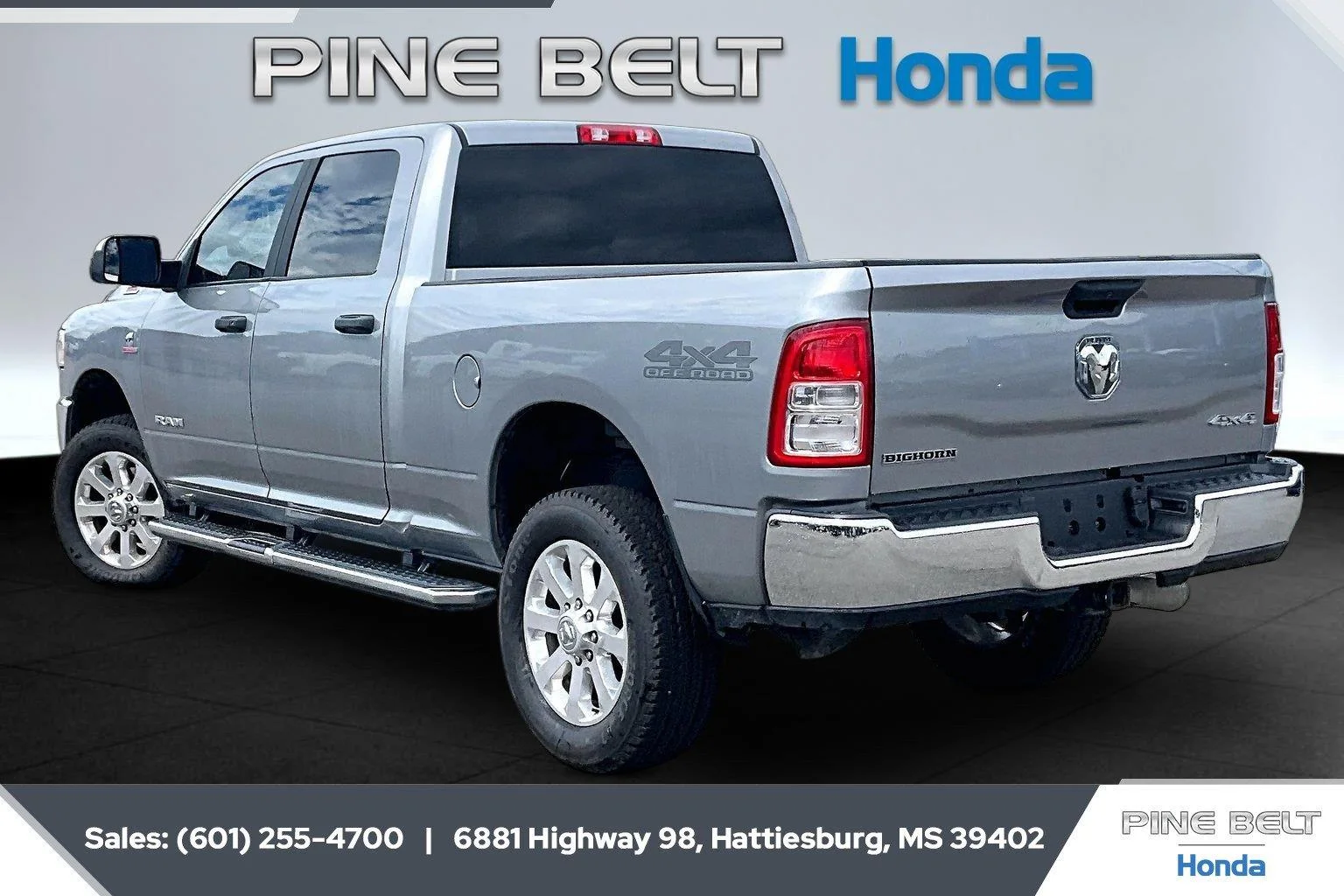 Used 2022 Billet Silver Metallic Clearcoat Ram Big Horn image 2