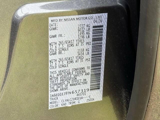 New 2026 Gray Nissan SV image 11