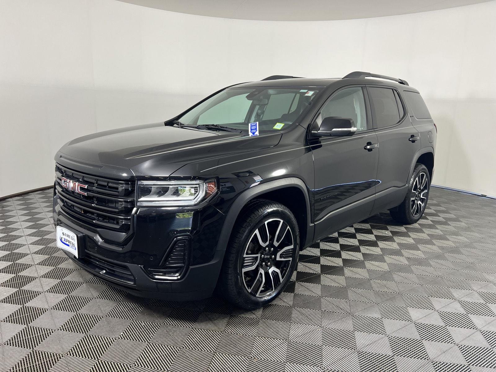 Used 2021 Ebony Twilight Metallic GMC SLE image 32