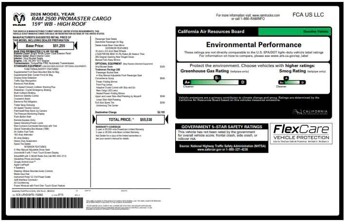 Used 2026 Bright White Clearcoat Ram Tradesman image 5