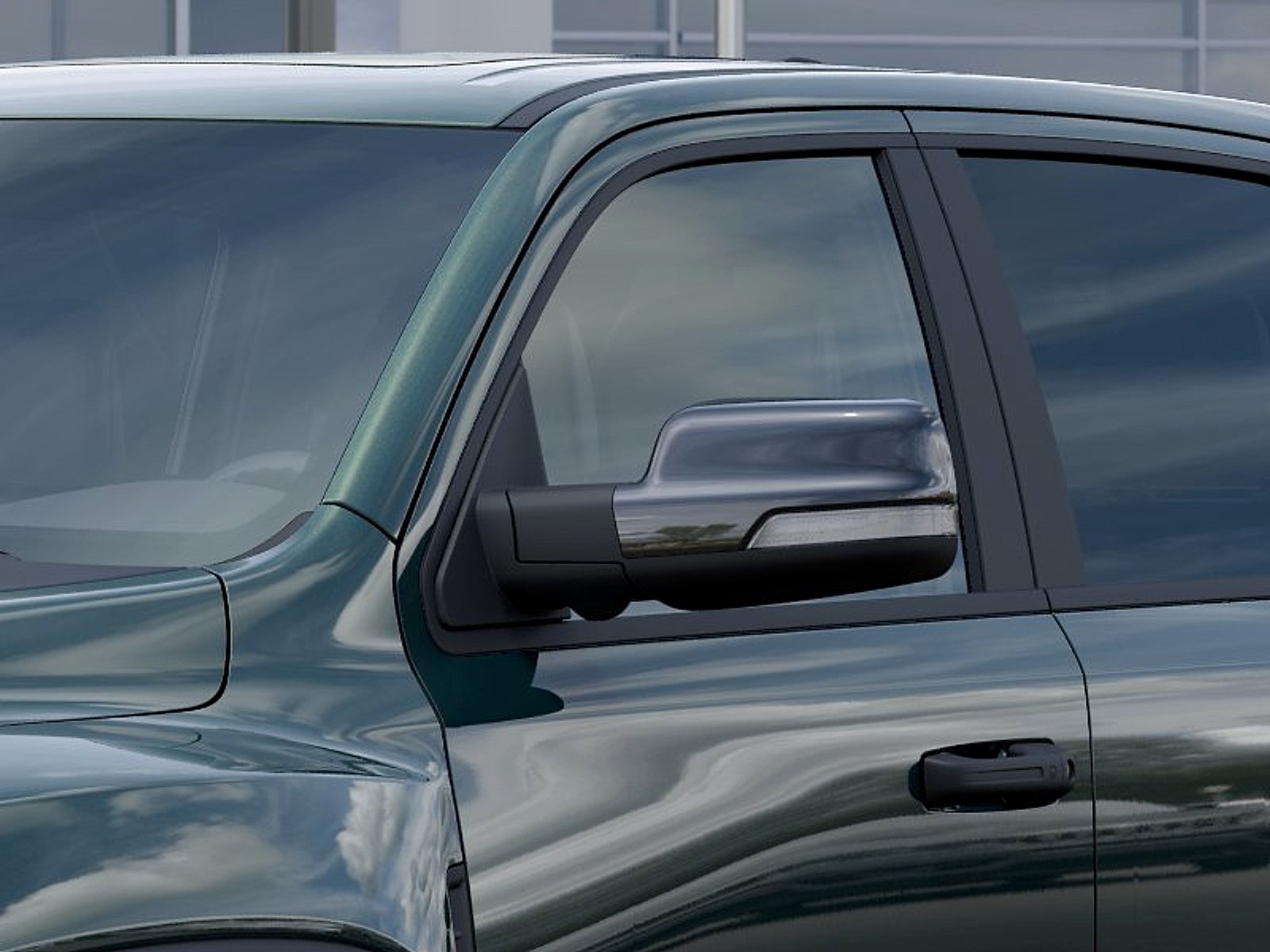 New 2026 Serrano-Green Metallic Exterior Paint RAM RHO Crew Cab 4x4 5
