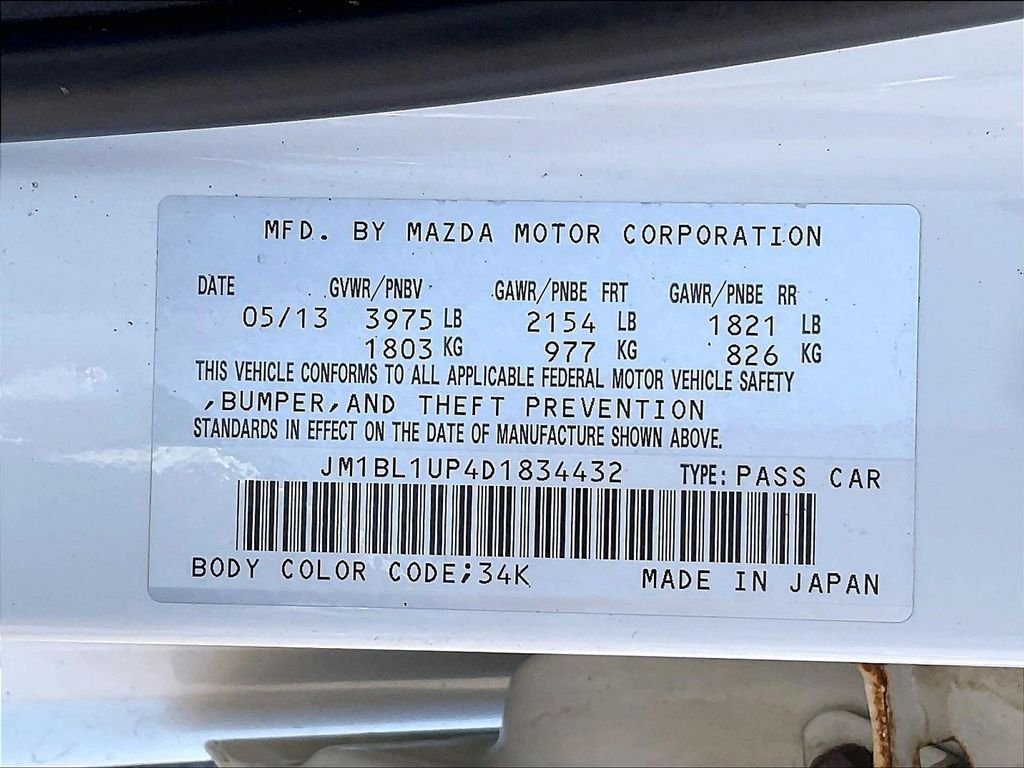 Used 2013 White Mazda i Sport image 30