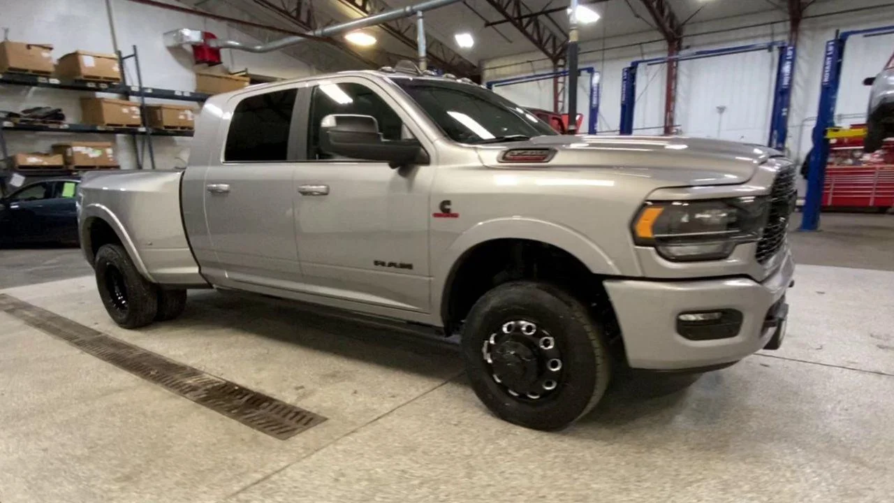 Certified Used 2022 Billet Silver Metallic Clearco Ram Limited 4x4 Mega Cab 6 4  Box image 3