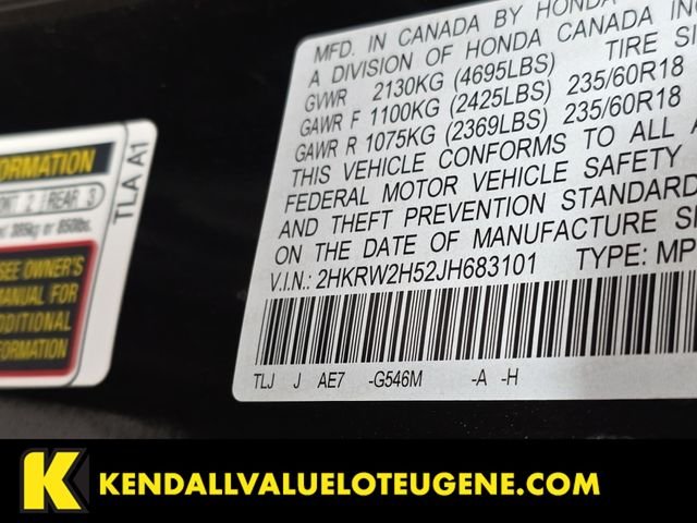 Used 2018 Black Honda EX image 10