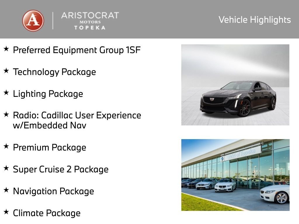 Used 2024 Cadillac CT5 V-Series with VIN 1G6DR5RW1R0132616 for sale in Kansas City