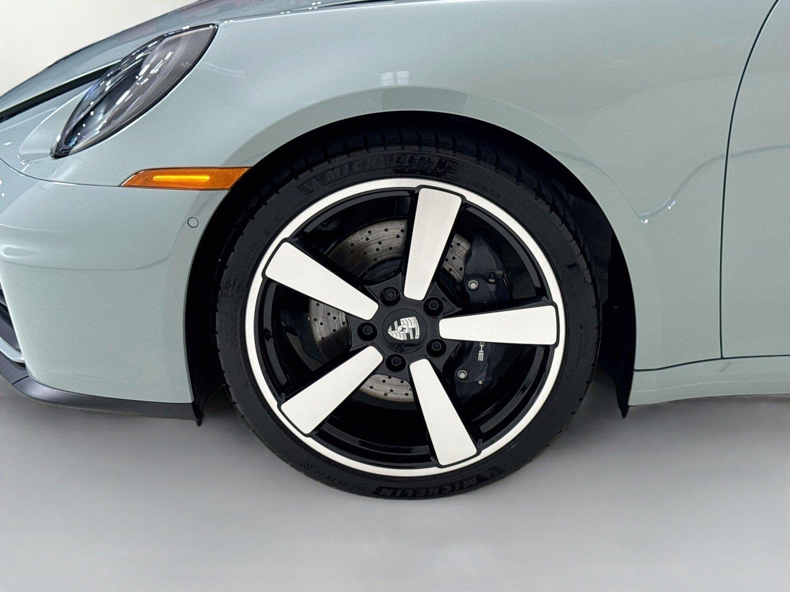 Used 2025 Shade Green Metallic Porsche Carrera | Surround View | Sport Exhaust | BOSE | Classic Wheels image 37