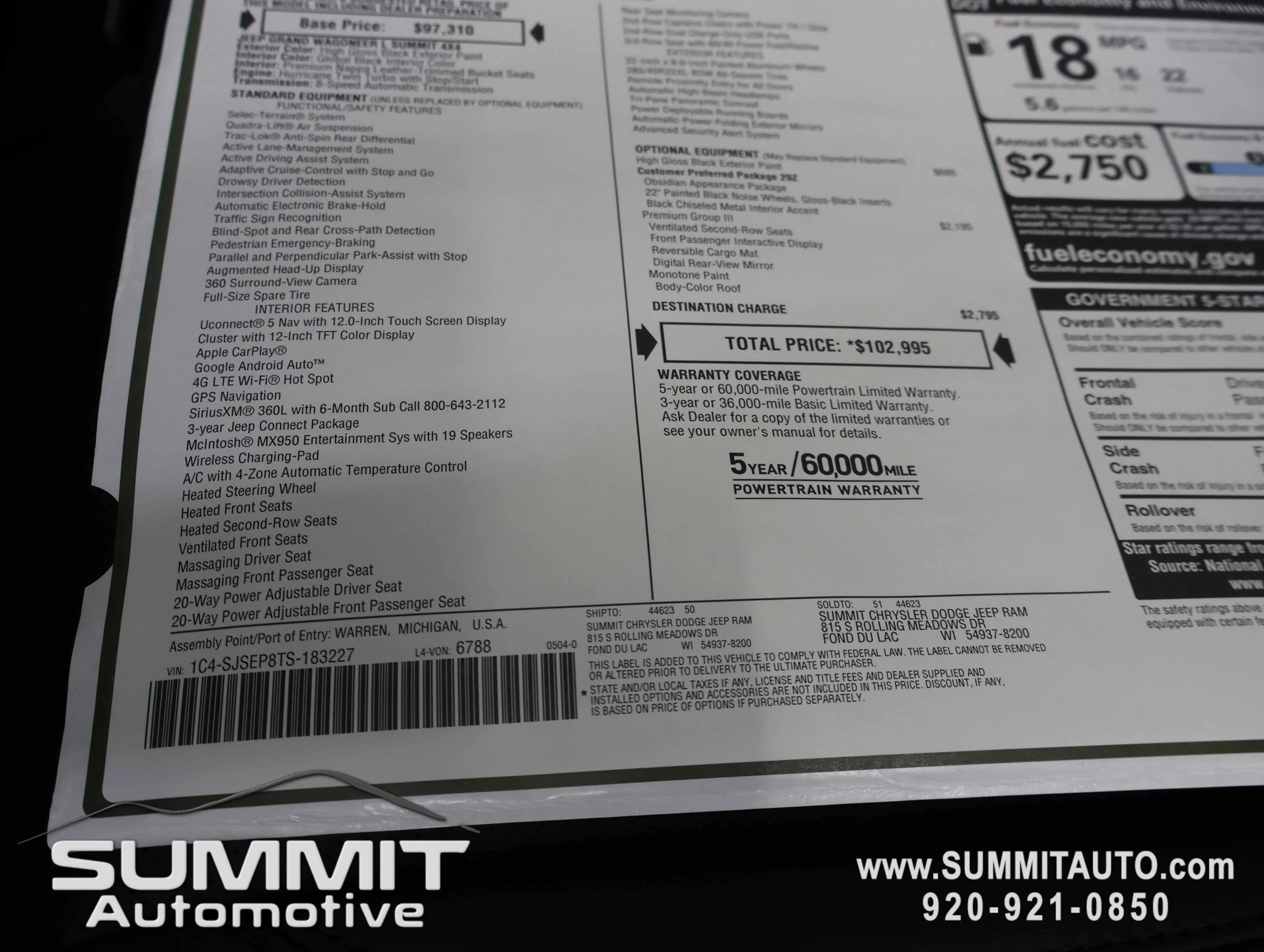 New 2026 High Gloss Black Exterior Paint Jeep Summit Obsidian image 46
