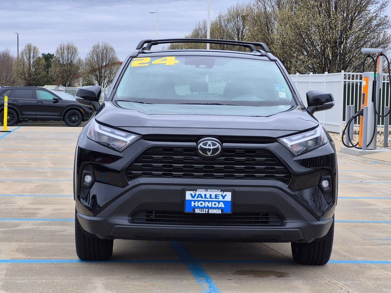 Used 2024 Midnight Black Metallic Toyota XLE Premium AWD image 3