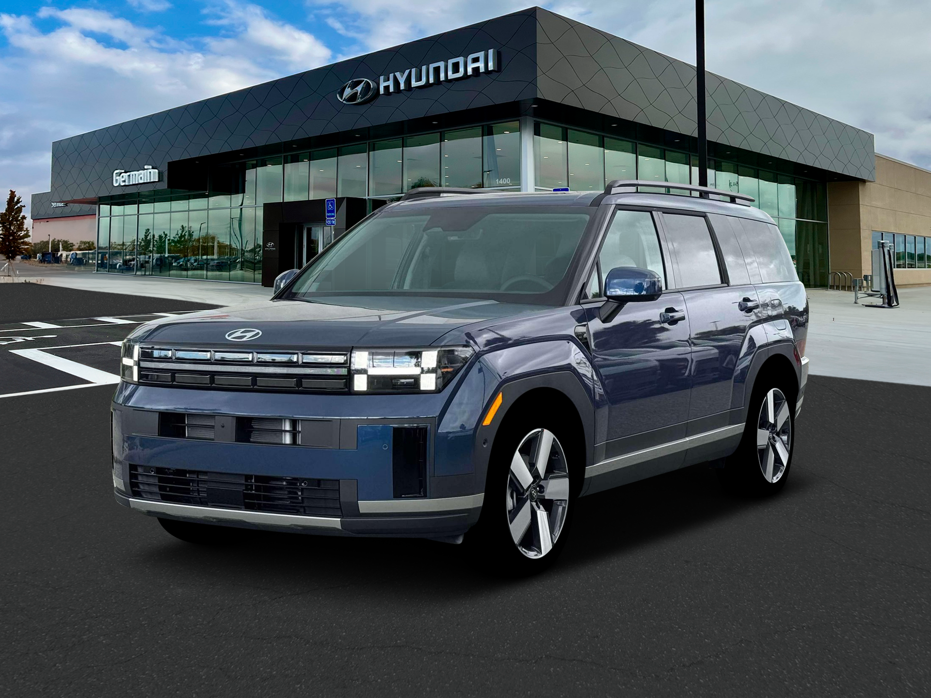 New 2026 Atlantis Blue Hyundai Limited AWD image 1