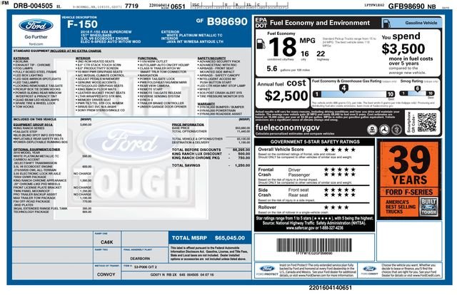 Used 2016 White Ford King Ranch image 17