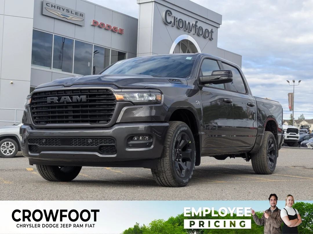 New 2026 Grey RAM Sport - - 5.7L HEMI V8 - Trailer Brake Control - 27-Gal Fuel Tank - Mopar Mats & More! image 1