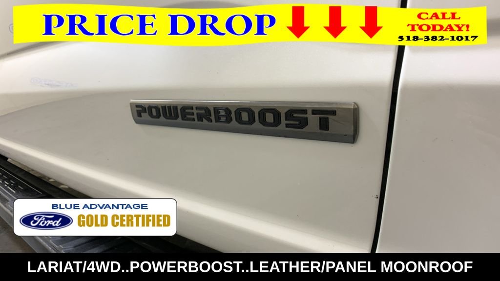 Certified Used 2025 White Metallic Ford Lariat image 11