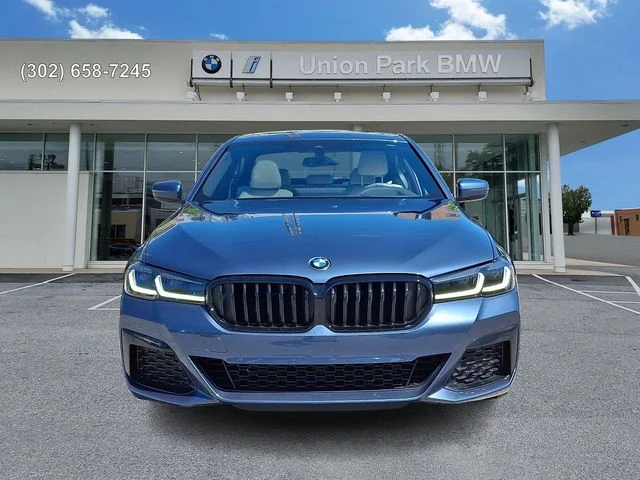 Certified Used 2023 Arctic Race Blue metallic BMW 530i xDrive image 2