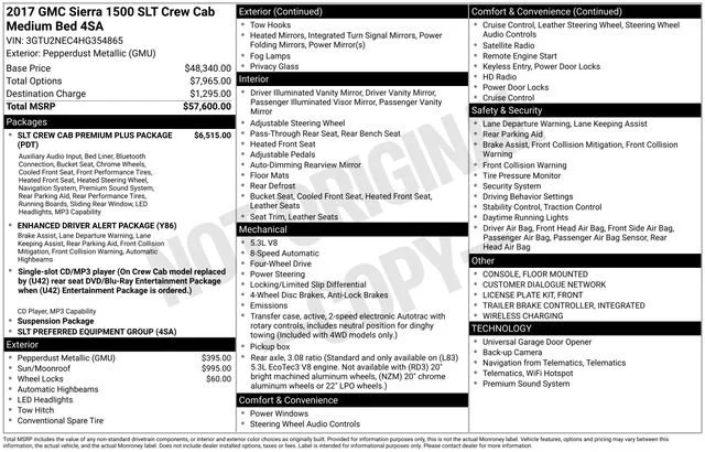 2017 GMC Sierra 4WD Crew Cab Standard Box SLT's photo