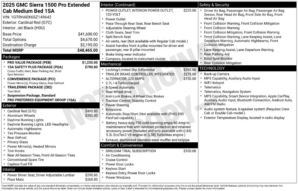 Used 2025 Red GMC Pro image 39