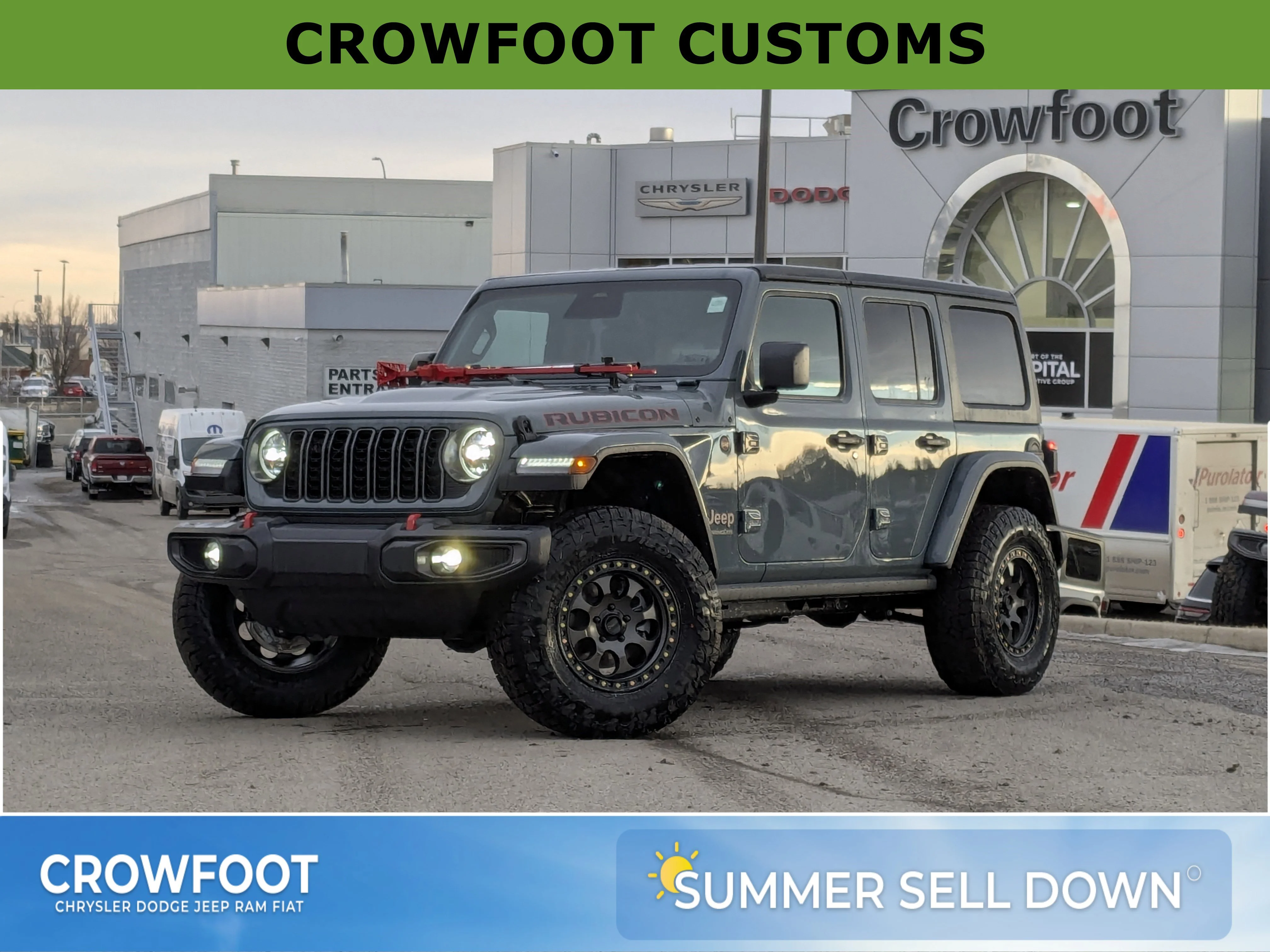 New 2026 Dark blue Jeep Rubicon - FUEL RIMS - AT 35 TIRES - HIGHLIFT HOOD JACK & TONS MORE! image 1
