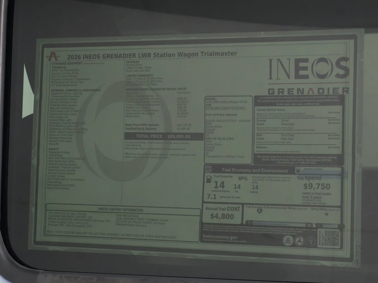 New 2026 Sterling Silver INEOS Trialmaster Edition image 23