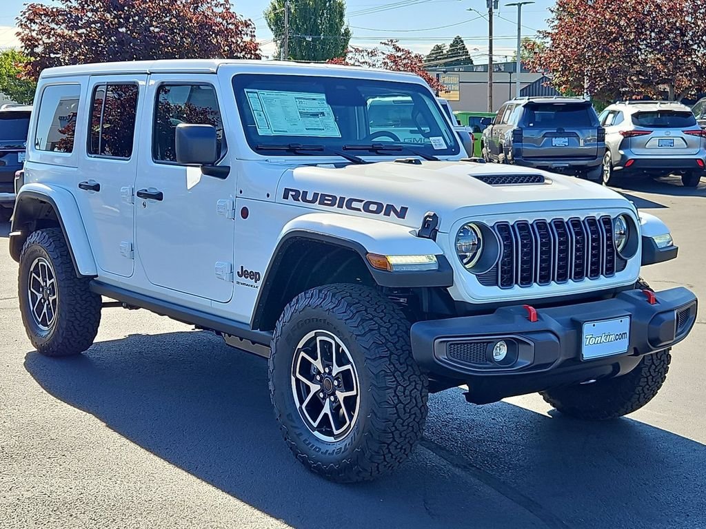 New 2026 Bright White Clear-Coat Exterior Paint Jeep Rubicon image 8