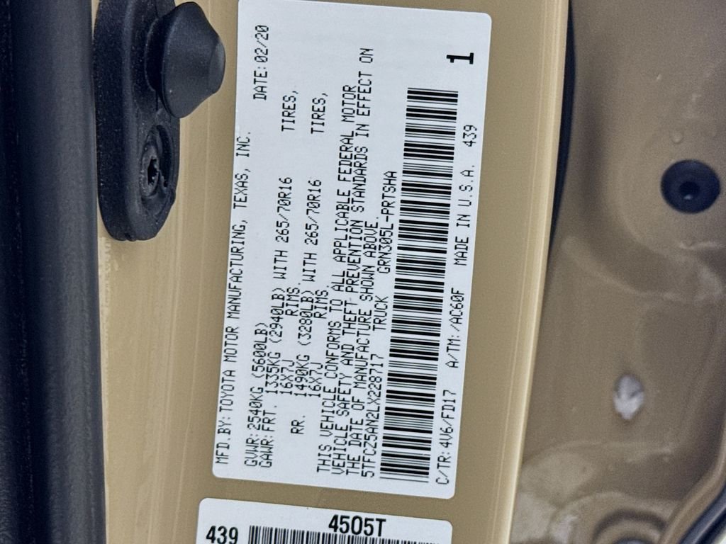 Used 2020 Quicksand Toyota TRD Off-Road image 38
