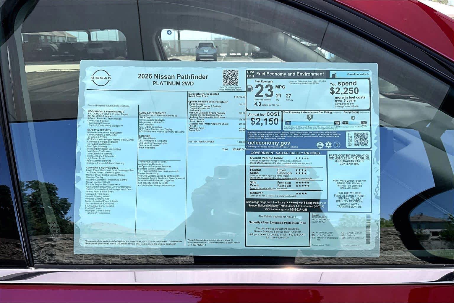 New 2026 Scarlet Ember Tintcoat Nissan Platinum image 19