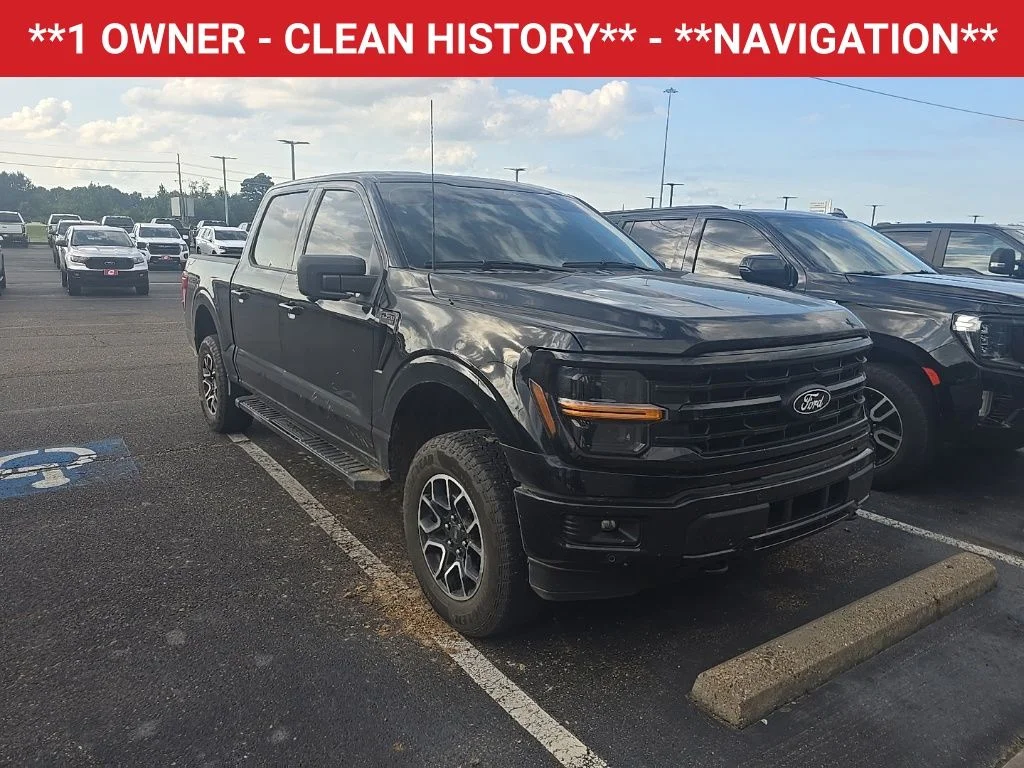Used 2024 Agate Black Metallic Ford XLT image 2