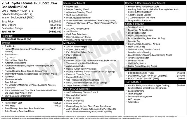 Certified Used 2024  Toyota TRD Sport image 9