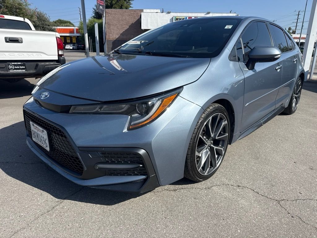Used 2020 Blue Toyota SE image 2