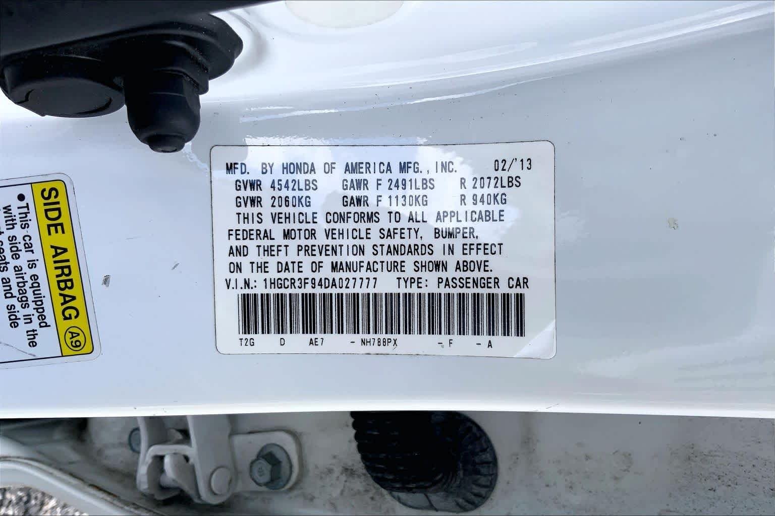 Used 2013 White Orchid Pearl Honda Touring image 36
