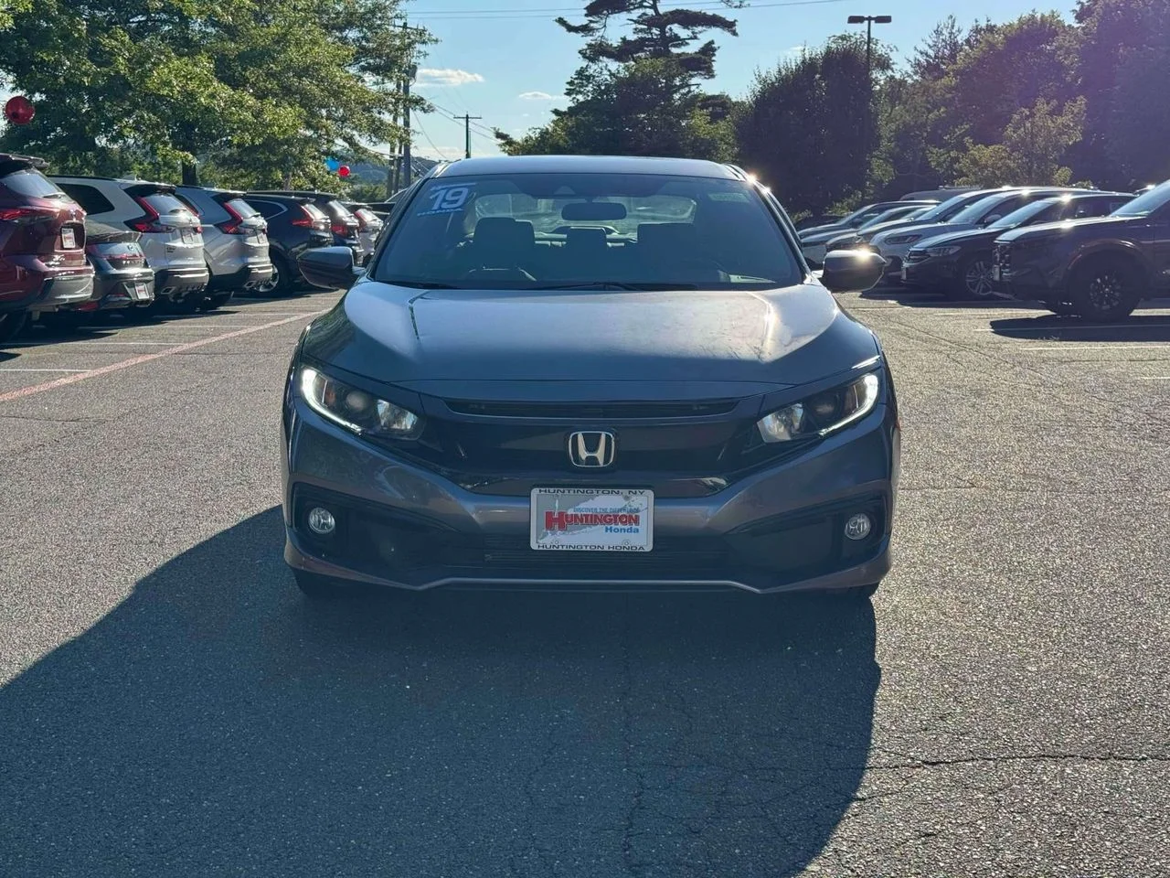 Certified 2019 Honda Civic Sport with VIN 2HGFC2F87KH510307 for sale in Huntington, NY