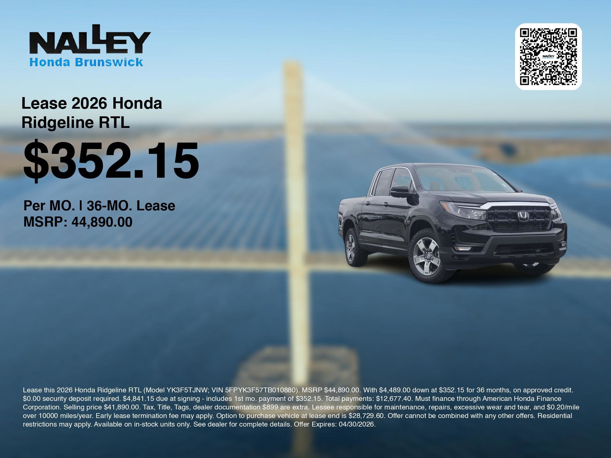 Used 2026 Crystal Black Pearl Honda RTL image 3