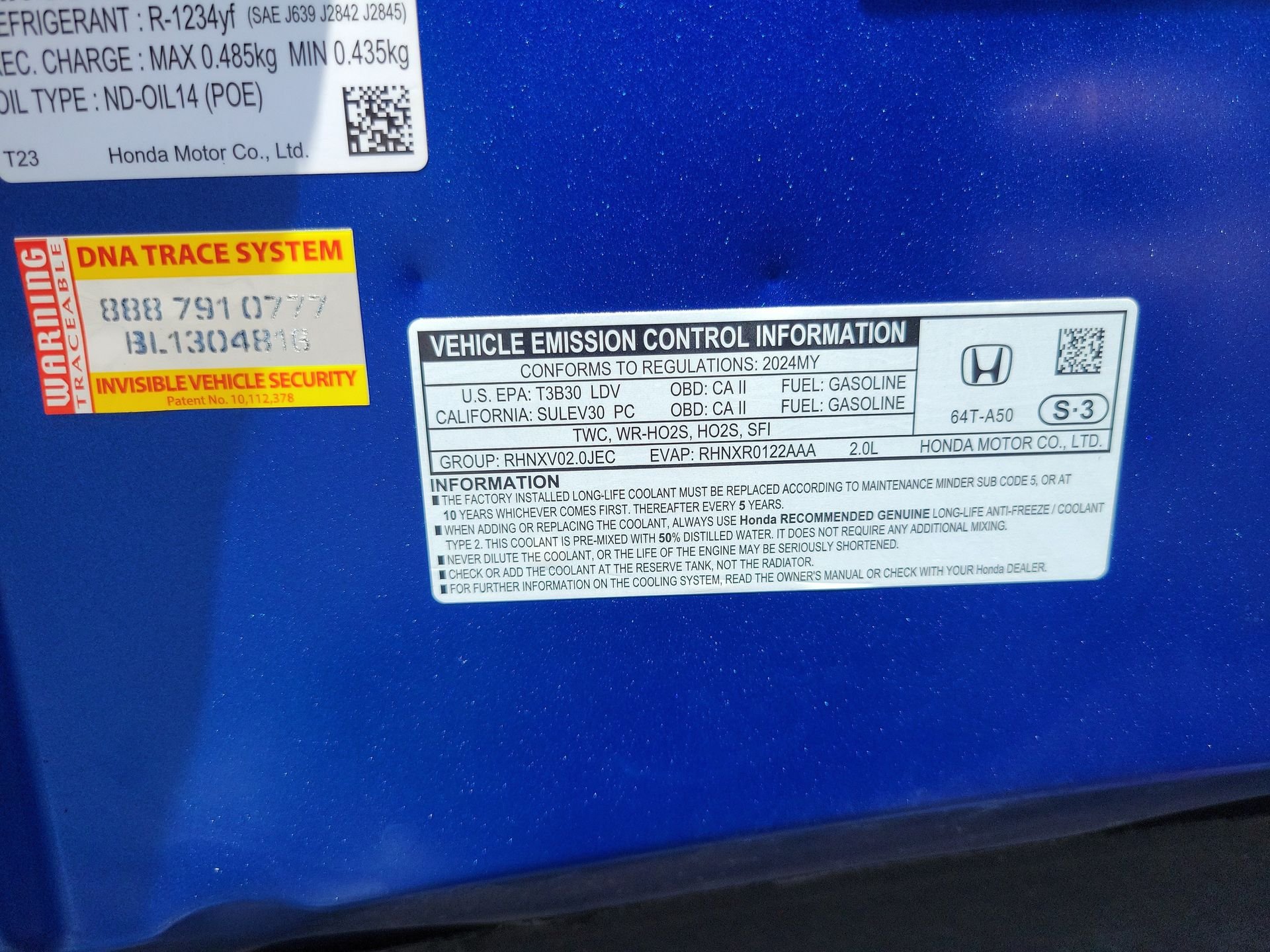 Certified Used 2024 Blue Honda Sport image 24