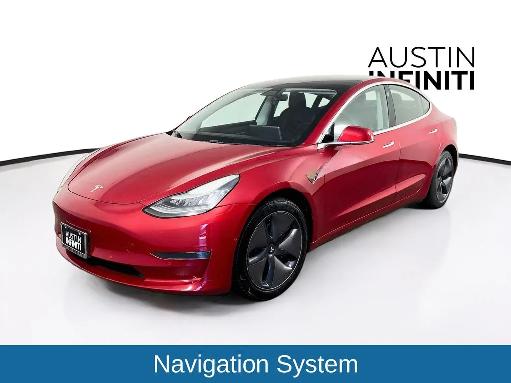 Used 2020 Red Tesla Standard image 3
