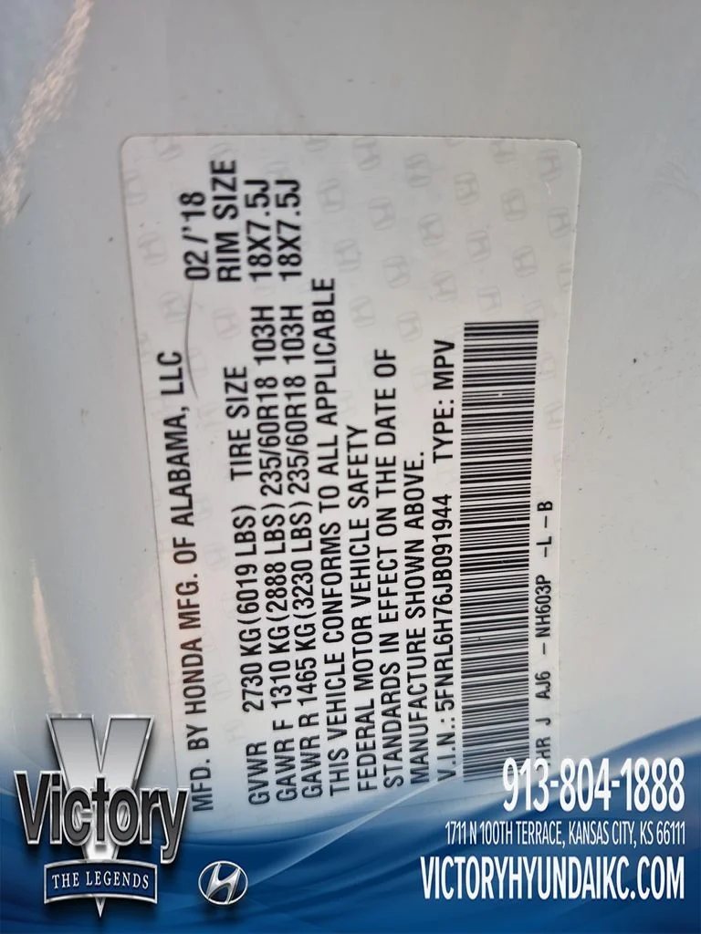 Used 2018  Honda EX-L image 30
