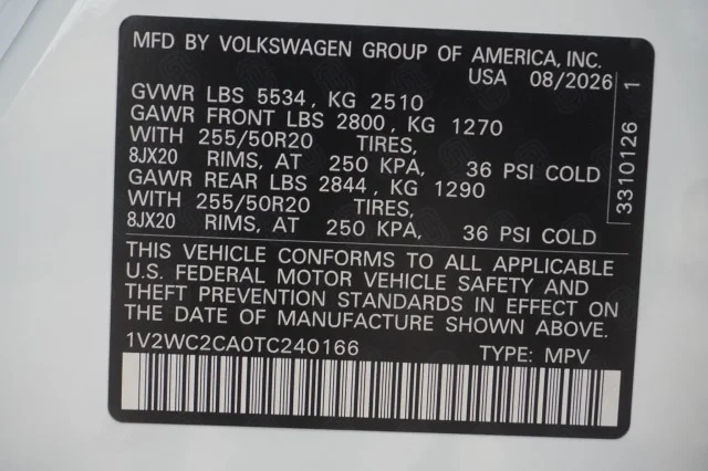 New 2026 Opal White Pearl Volkswagen 2.0T SE w/Technology image 38