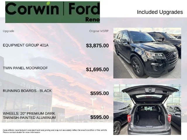 Used 2018 Shadow Black Ford Sport image 3