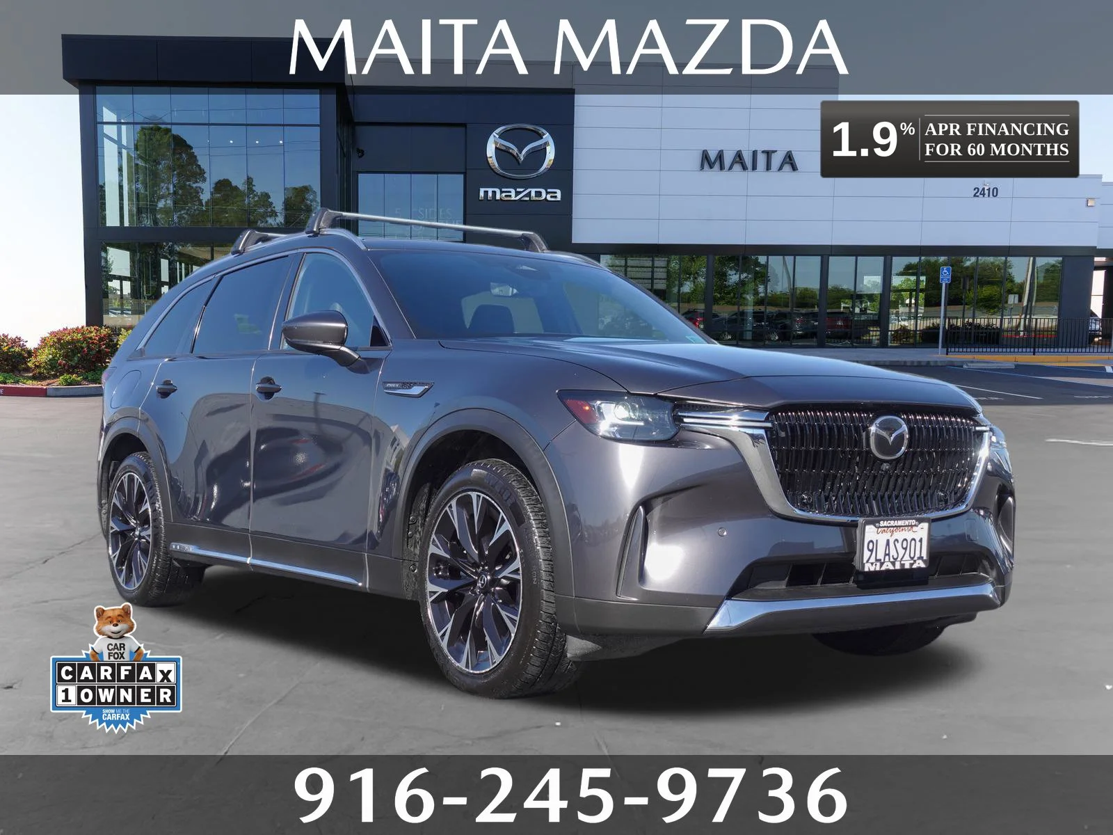 Certified Used 2024 Machine Gray Metallic Mazda Premium Plus image 1