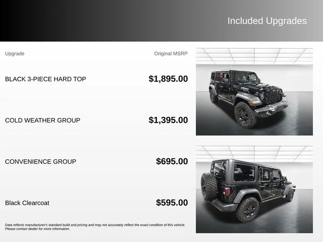 Used 2023 Black Jeep Willys 4xe image 4