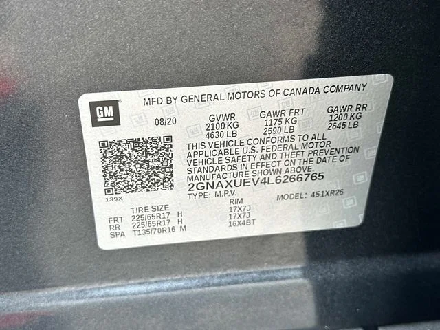 Used 2020 Gray Chevrolet LT image 17